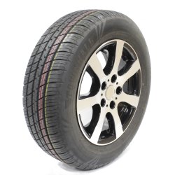 Hjul 195/65R15. 5-huls.Alu 7-eger sort/poleret