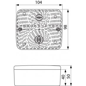 Radex 2 kammer baglygte