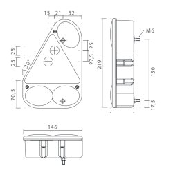 Aspck Earpoint 3 m/Baklys baglygteglas