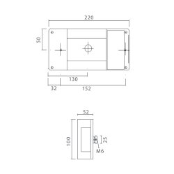 Asp&ouml;ck Midipoint I, med nr. pl. lys, Venstre
