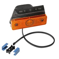 Asp&ouml;ck Flatpoint 1 LED sidemarkeringslygte med vinklet beslag