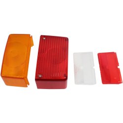 Baglygteglas V/H  med Nr.Pl.Lys