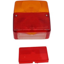 Baglygteglas V/H  med Nr.Pl.Lys