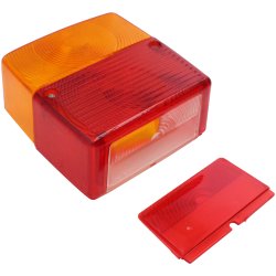 Baglygteglas V/H  med Nr.Pl.Lys