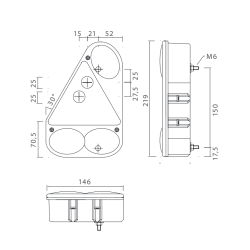 Asp&ouml;ck Earpoint III med tgelys, Venstre