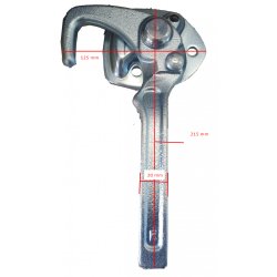 Hgtelukker m/sikringsls - Venstre