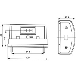 Aspck Flatpoint II LED sidemarkeringslygte