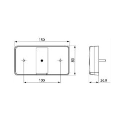 LED Multifunktions baglygte (Lucidity)