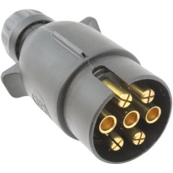 7 polet trailer stik han (Fladstik)