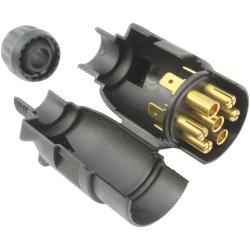 7 polet trailer stik han (Fladstik)