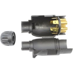 7 polet trailer stik han (Fladstik)