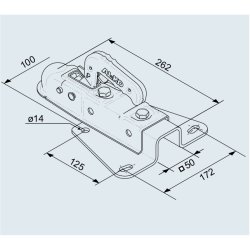 AL-KO AK7 75-V Firk. A kuglekobling 