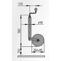 AL-KO 48 mm nsehjul luftgummi