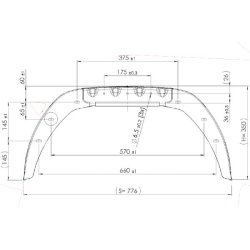 AL-KO hjulskrm, 13". Enkelt aksel