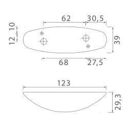 Asp&ouml;ck Flexipoint II Rd/Hvid markeringslygte