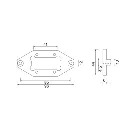 Plastholder til Aspck Flexipoint positionslygte