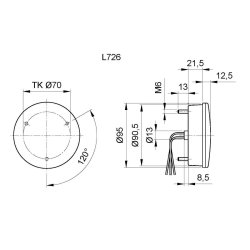 Jokon LED Baklys W 726 12V
