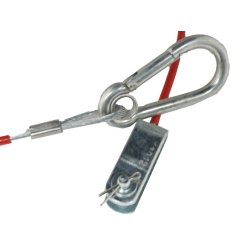 Sikkerhedwire til trailer 120 cm