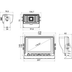 Trdlst kamerast 7" 2 kameraer