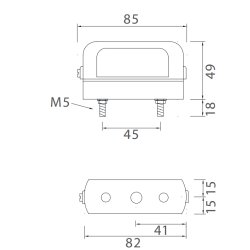 Asp&ouml;ck Regpoint small nummerplade lygte